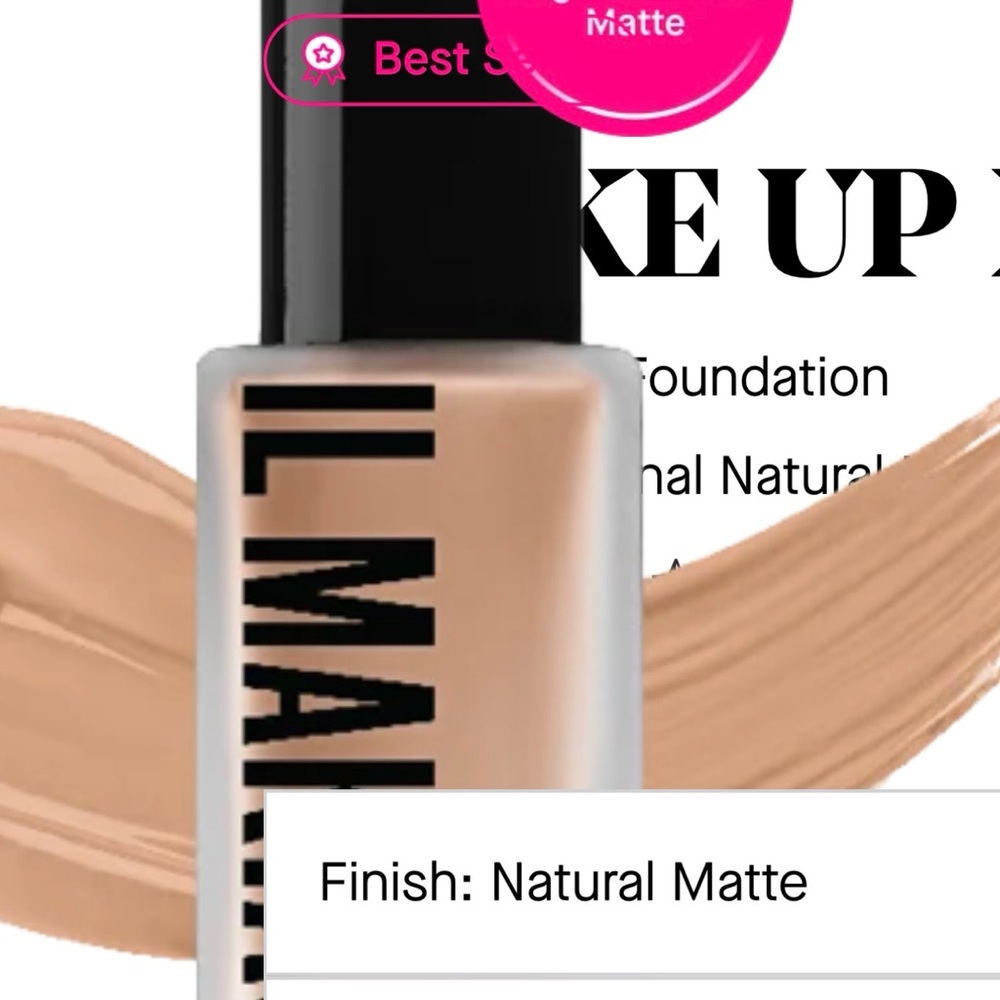IL MAKIAGE Flawless Base Foundation Box - Black with White Text - Picture 6 of 6